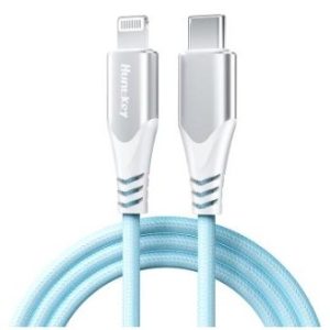 HUNTKEY CAB USB-C TO LIGHTNING BLUE