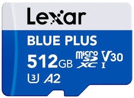 LEXAR BLU PLUS 512GB MICROSDXC C10 V10 A