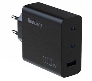 HUNTKEY 100W GNAN TRIP-PORT CHARGER +CAB