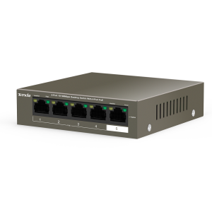 TEF1105P-4-63W    5-Port 10/100Mbps Desktop Switch with 4-Port PoE