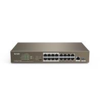 TENDA SWITCH 16 PORT POE 150W 1GB 1SFP