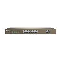 TENDA SWITCH 16 POE 10/100  2XUPL 1XSFP*