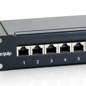 326424 Premium 24-Port Cat.6 Shielded Patch Panel, Black