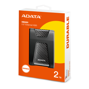ADATA USB3.2 - 2TB EXT HDD DURABLE BLK